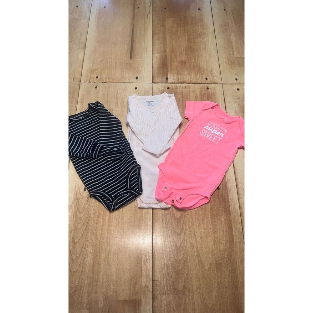Baby Girls 12 Month‎ Bodysuits 3 Pack Bundle